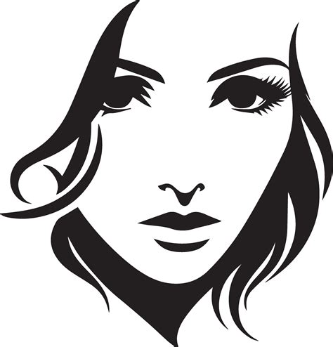 woman face vector silhouette illustration 11 35180784 Vector Art at ...