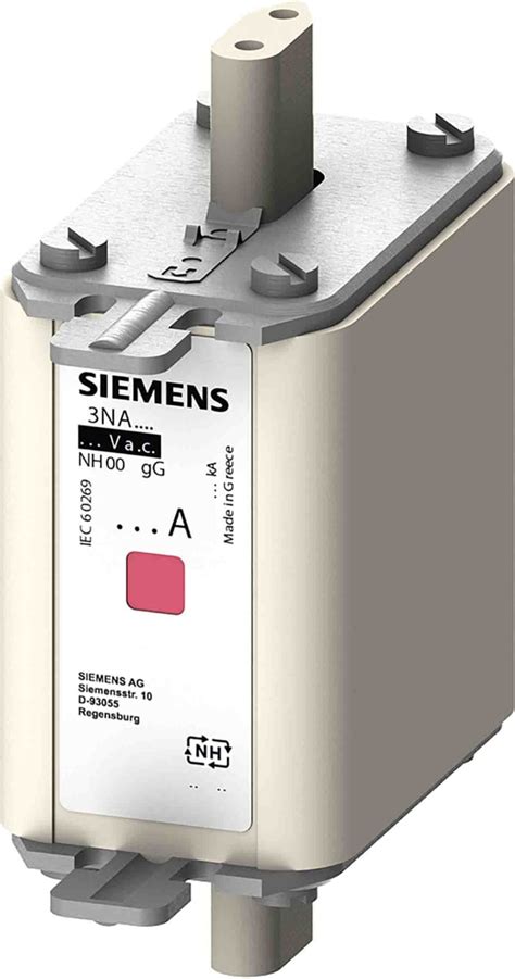 3NA7824-7 Siemens | Siemens 80A Centred Tag Fuse, NH00, 500V ac | 203 ...