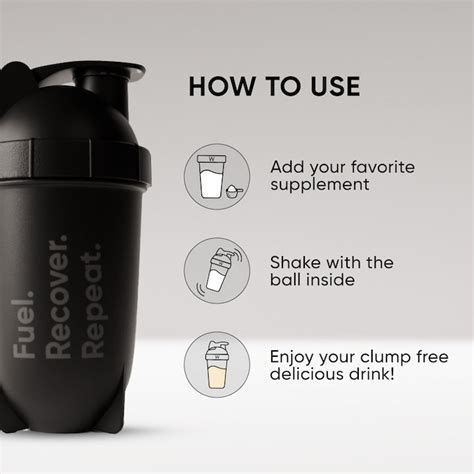 Bullet Protein Shaker for Gym – Black, BPA-Free Bottle