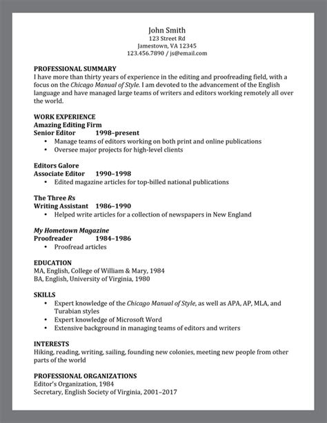 Image result for How to Write a CV Example