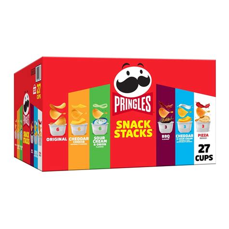 Pringles Variety Pack - 27 Cups of Potato Crisps, India | Ubuy