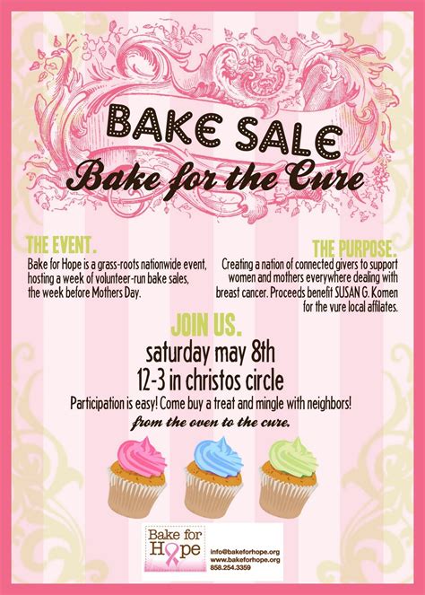 Bake Sale Fundraiser Flyer Template - Printable Word Searches