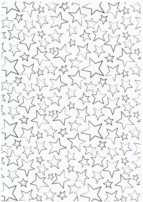 Abstract Coloring Pages with Stars