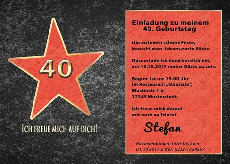 Einladung 40 Geburtstag Lustige Spruche