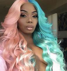 Half Hair Color by Tsrissalook Half And Half Colored Hair The Shade Room Half Hair Color