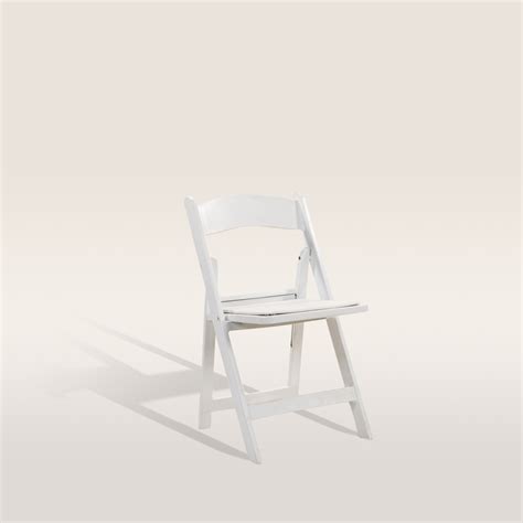 White Resin Padded Chair | Party Reflections, Inc.