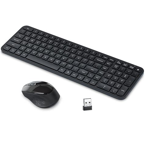 Buy Wireless Keyboard and Mouse Combo, TopMate 2.4G Ultra Slim Compact ...