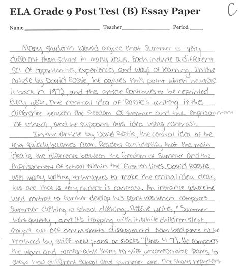 Common Core Regents ELA Exam Part 3 Text-Analysis Guided Parallel Task ...