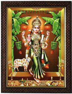 SVC Handicrafts Sri Goddess Gruha / Gadapa Lakshmi Photo Frame for ...