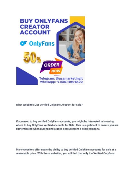 PPT - USA Best site to Buy Verified OnlyFans Creator Account PowerPoint Presentation - ID:13919041