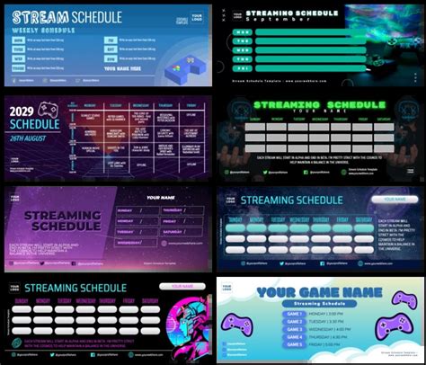 Image result for Stream Schedule Maker