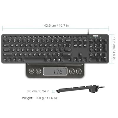 Arteck Backlit USB Wired Full Size Keyboard with India | Ubuy