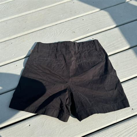 Gap black khaki shorts 🖤 super cute, just a little... - Depop