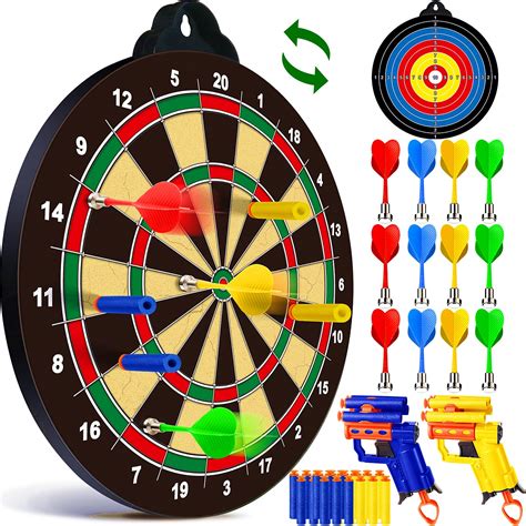 Magnetic Dart Board Safe Double Sided Magnetic Dart Game Toy ...