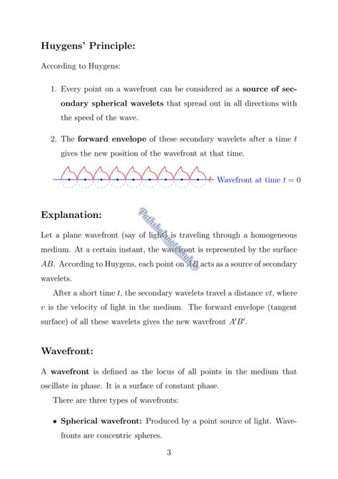Wave Optics Notes PDF | CBSE Class 12 Physics | Pathshala Notes Hub ...