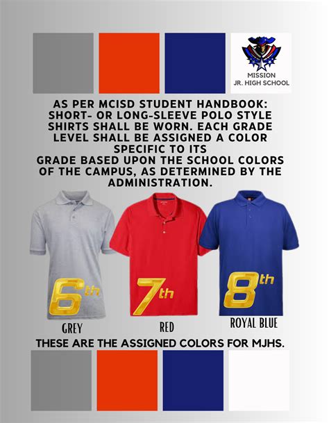 MJHS Uniform Shirts | Mission Jr. High School