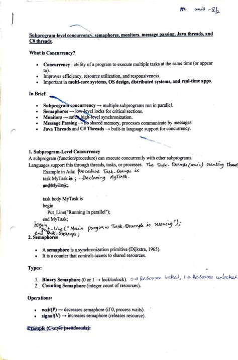 Unit 5 Part 2: Concurrency, Semaphores, Monitors, and Java Threads in ...