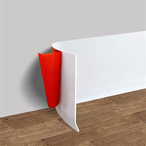 Vinyl Wall Base Baseboard Molding Trim 4" Flexible Self Adhesive Rubber ...