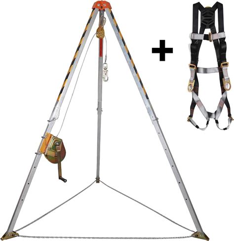 KSEIBI Aluminum Confined Space Tripod Kit with 65' India | Ubuy