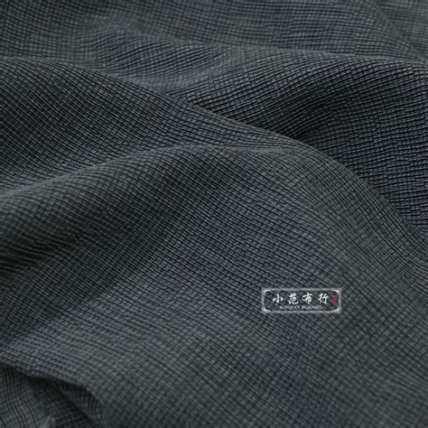 高级灰莱赛尔褶皱布料 弹力垂坠感天丝面料 透气设计师时装衬衫-淘宝网