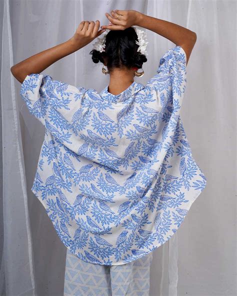 Shop Sky Blue Dresses & Block Printed Dupattas| Badal Collection - Chidiyaa