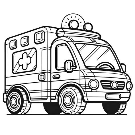 Ambulance Car Coloring Pages [2025]