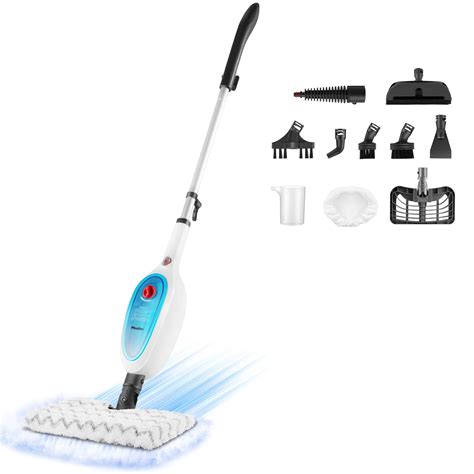 Moolan Steam Mop, 10 in 1 MultiPurpose Powerful Steam Detachable Floor ...