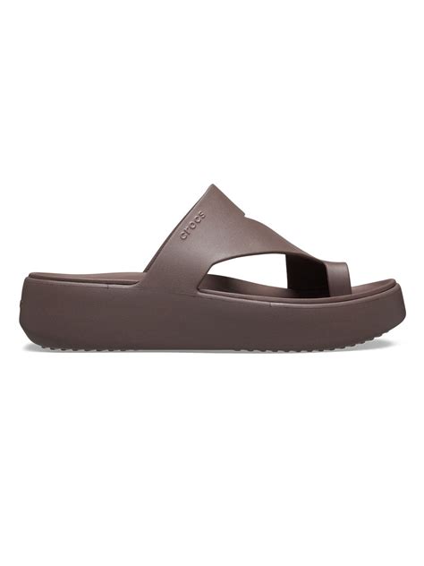 Crocs Shoes for Women – Brown Getaway Platform Toe Loop Sandals | Regal ...