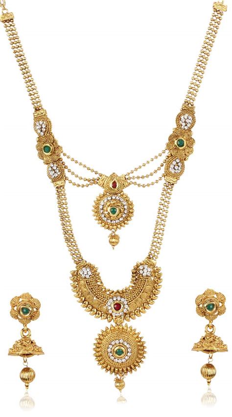 Shining Diva Fashion Latest Long Haram Design Necklace Set for Women ...