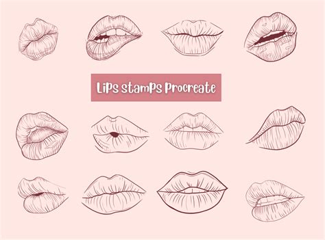 Image result for Drawing Lips Procreate