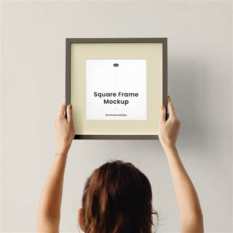 Square Picture Frame Mockup