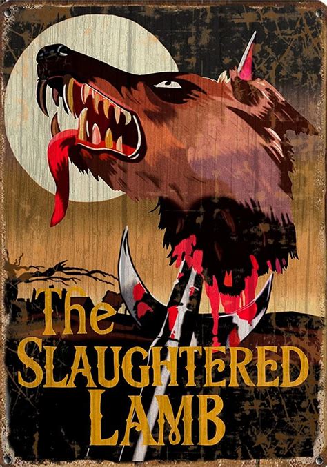 BISHEN Vintage Inspired Slaughtered Lamb Pub Sign - India | Ubuy