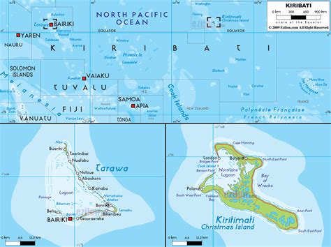 Country Kiribati Map