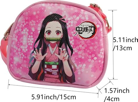 Buy Kamado Nezuko Messenger Bag & Keychain Set, Nezuko Mini Shoulder ...