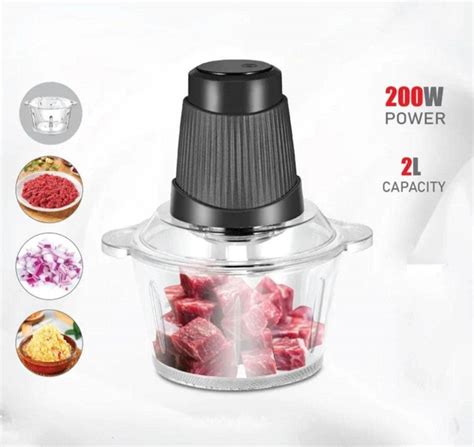 Buy Heavy Duty Electric Chopper, Mincer & Blender 2L Heavy Stainless ...