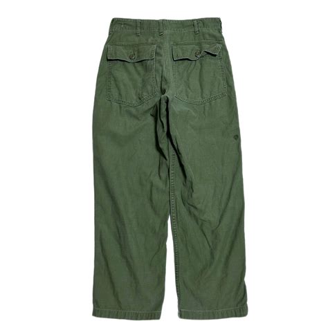 【W30】70s USARMY UTILITY TROUSERS ベイカーパンツ 1976 MP-421 | BACK IN THE DAYZ.