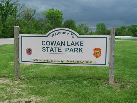 Cowan Lake State Park Campground - Campsite Drivethru
