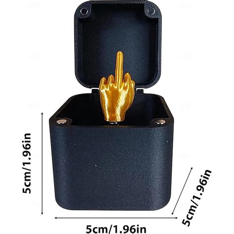 Middle Finger in Box for Adults Prank Gifts, 3D Printed Middle Finger ...