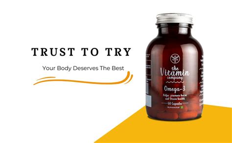 The Vitamin Company Vegan Omega 3 Capsules 1000 mg (60 Capsules) EPA ...