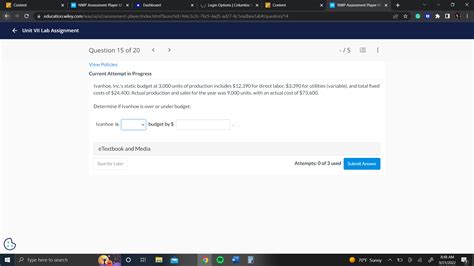 . Content X WP NWP Assessment Player UI x *Dashboard X Login ...