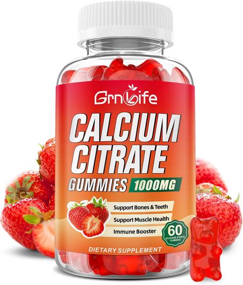 Amazon.com: Calcium Citrate Gummies 1200 mg for Adults: Ultimate ...