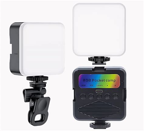 RGB Pocket Camp Rechargeable LED Video Light – 40+ RGB Colors ...