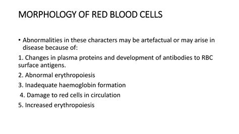 Blood cell morphology | PPTX