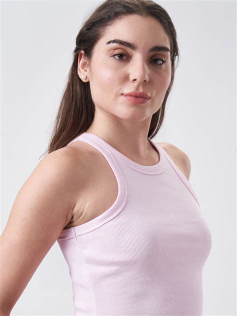Womens Halter Tank Top Blush Pink – Solids