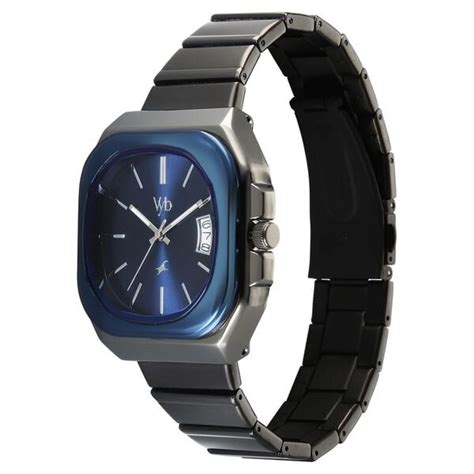 Buy Online Vyb Pioneer By Fastrack Quartz Analog Blue Dial Grey ...