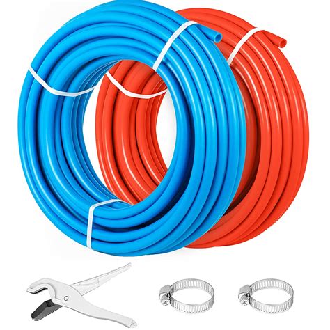 Happybuy PEX-B Pipe 2x 1/2 Inch x 1 Feet, Non-Oxygen Barrier Flexible ...