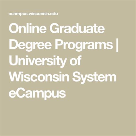 Image result for University of Wisconsin Graduate Programs