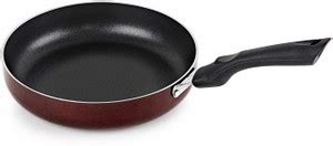 cello Mini Non Stick Induction Base Taper Pan/Frying Pan, Cherry Color ...