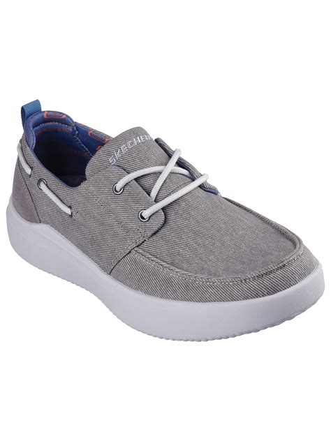 Skechers Men's Relaxed Fit Higgins Edson Canvas Boat Shoe - Walmart.com
