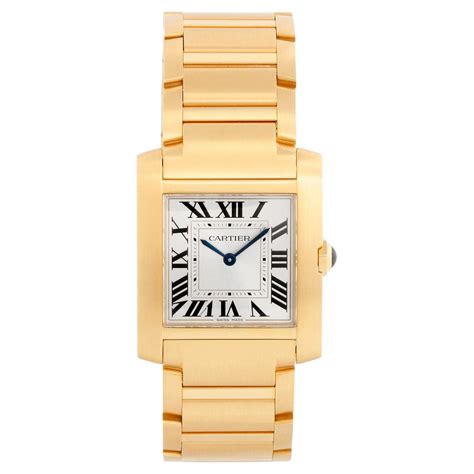 Cartier Tank Francaise 18k Yellow Gold Ladies Watch 2385 W50002N2 at ...